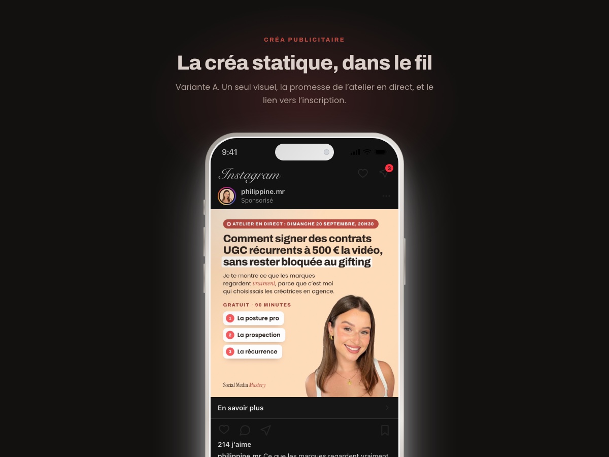 Aperçu de la créa statique